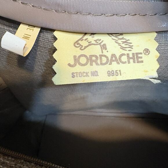 Jordache Tweed Carry On Overnight Bag Tote Luggage Weekender 15.5x11.5x6 Vintage - Picture 12 of 12